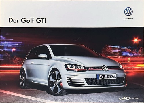 Golf gti prospekt - vw, brochure