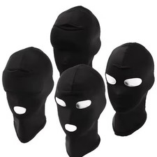 Gesichtsmaske Spiele Bondage Spandex Offenes Kopfmaske BDSM Kopfbedeckungen Hood