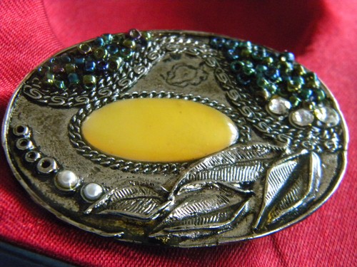 Brosche stein modeschmuck - brosche,