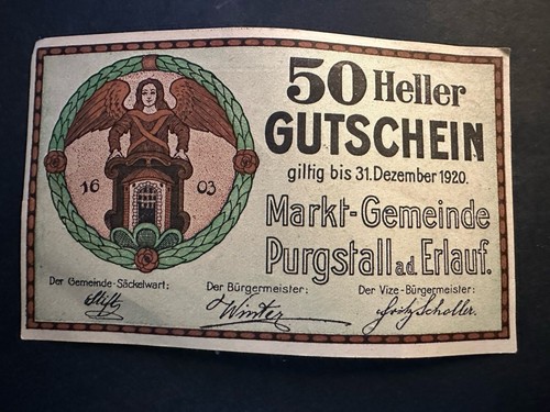 Heller banknoten notgeld - 50,