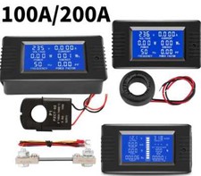 LCD DC Monitor Volt Amperemeter Meter Batterie Anzeige Tester Shunt 100A/200A