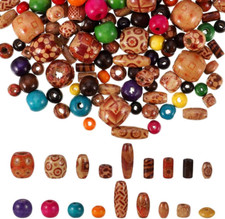 800 bunte Holzperlen