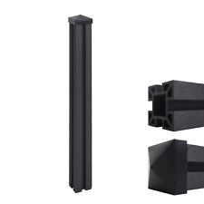 B-Ware WPC-Pfosten Savoie-WPC-Zaun, Pfeiler Pfahl, Stecksystem 98cm, anthrazit