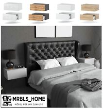 Nachttisch Wandmontage - Nachtschrank Hängend 2er Set (viele Farben)