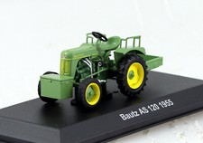 Bautz AS 120 mit Frontanbau grün 1955 Traktor 1:43 Vitrine Hachette/UH Modell