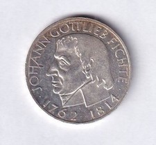 BRD: 5 Mark Johann Gottlieb Fichte 1964J - Silber - in Münzkapsel