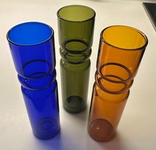 3er Set Glasvasen - grün blau