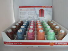 Gütermann Miniking 1000m No.120  Multicolor 0,75€/100m 6 Farben