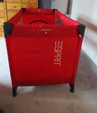 Reisebett Esprit, rot, 1,20 x 0,60 - mit Reisetasche und zum Nachziehen
