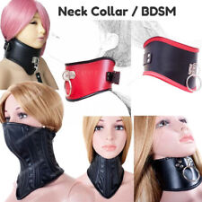 Hals-Kragen-Haltung-Korsett-Bondage-Up-Trimmen-Bindung-Slave-BDSM--Strap-Harness