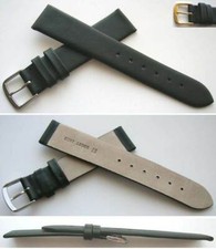 ECHTLEDERUHRBAND Business Sp Schwarz Matt Auswahl: 8, 10, 12, 14, 16, 18, 20 mm