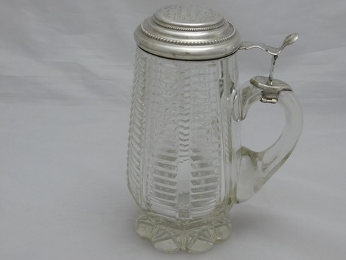 Bierkrug deckelhumpen silber - bierkrug,