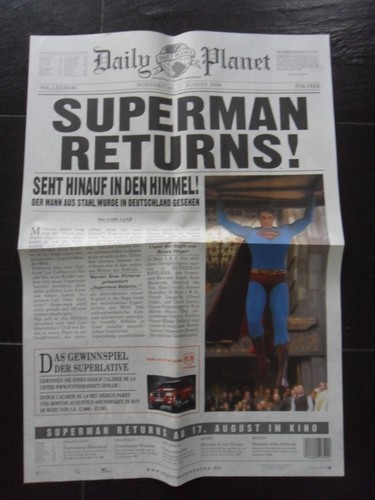 Daily planet superman - planet, returns