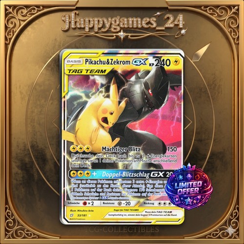 Pikachu zekrom pokemon - &, gx
