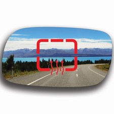 Blau Spiegelglas Links