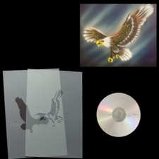 Schablonen Airbrush Step by Step angreifender Adler # 0182 & Anleitungs CD