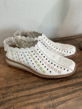 Rieker White Pastel Laser Cut