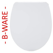 WENKO WC-Sitz mit Absenkautomatik Duroplast Kunststoff WEIß  --  B-WARE