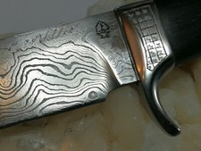 Exklusives damastmesser mit - exklusives,
