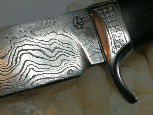 Exklusives damastmesser mit - exklusives,