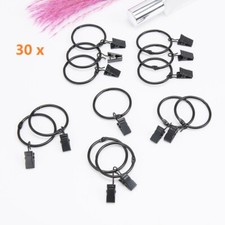 30 X Metall Gardinenringe mit