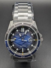 CITIZEN AW1810-85L Eco-Drive Sport Herren Armbanduhr Wasserdicht 42 mm silber