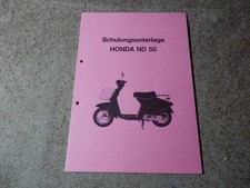 HondaND 50 Schulungsunterlagen Handbuch Werkstatt
