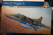 ITALERI Modellbausatz MIG-27 Flogger-D 1:48, Modellnummer 2661,  neuwertig