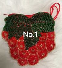 Schöne Weihnachten Geschenk ！Münzbörse Schmucktasche handgemachte Perlenstickere