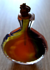 Flasche Schnupftabak Schnupftabakflasche mit Verschluß Kristallglas alt No. 2