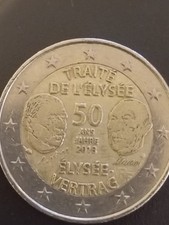 2 Euro Münze von 2013 G 50  ANS Jahre Élysée Vertrag.Sammelmünze Rarität..