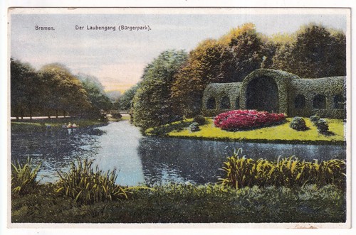 Bremen laubengang im - ak,