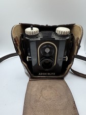 0047 Adox Blitz - 6x6 Kamera - Bakelit - Mit Ledertasche