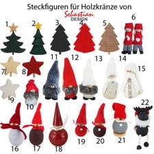 Sebastian design Steckfiguren für Holzkränze