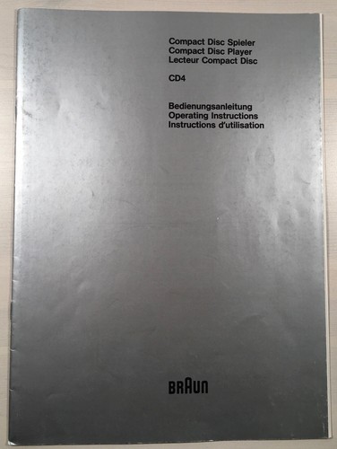 Braun atelier cd4 anleitung - braun,