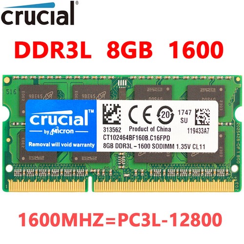 Crucial ddr3l 8gb 1x8gb 1600 - ddr3l,