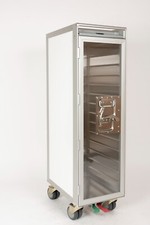 Flugzeugtrolley Half Size Airlinetrolley Servierwagen weiß transparente Tür