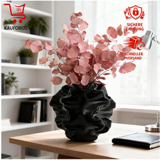 Moderne Keramik Vase Schwarz