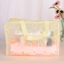 Yellow Travel Makeup Bag PVC