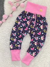 ♥ Pumphose Baggy Pants KInder (French Terry) ♥ Gr. 92/98 NEU Handmade *Vögel*