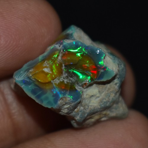 Glatter schwarzer opal grob - opal,