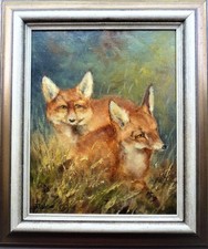 Ölgemälde auf Leinen, Tiere