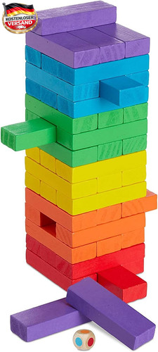 Holz wackelturm stapelspiel - holz,