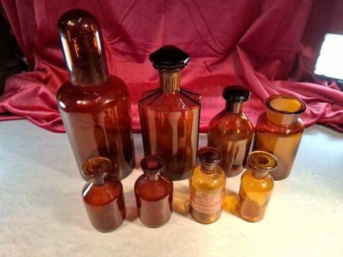 Antike apothekerflaschen - x,