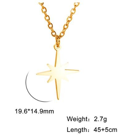 Edelstahl kette stern - kette,