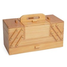 Holz nähkasten aufklappbar - holz,