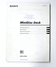Original SONY MDS-JE500 MiniDisc Deck Owner's Manual / Bedienungsanleitung !!!