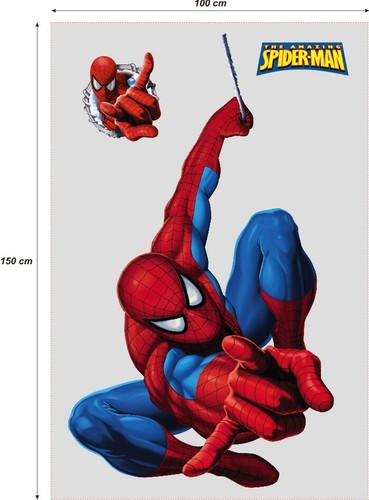 Spiderman 150cm wandaufkleber - spiderman,