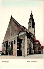 AK Fraustadt - Katholische Pfarrkirche - coloriert 1910 Posen, Schlesien Wschowa