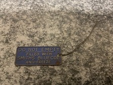 VINTAGE SMITHS BLUECOL GEFRIERSCHUTZ METALLSCHILD GARAGE TANKSTELLE PORTOFREI